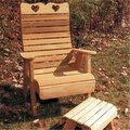 Creekvine Designs Cedar Royal Country Hearts Patio Chair WF1135CVD